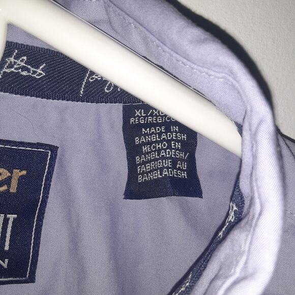 Wrangler George Strait Men's XL Long Sleeve Western Button Up Shirt Purple - Picture 6 of 9